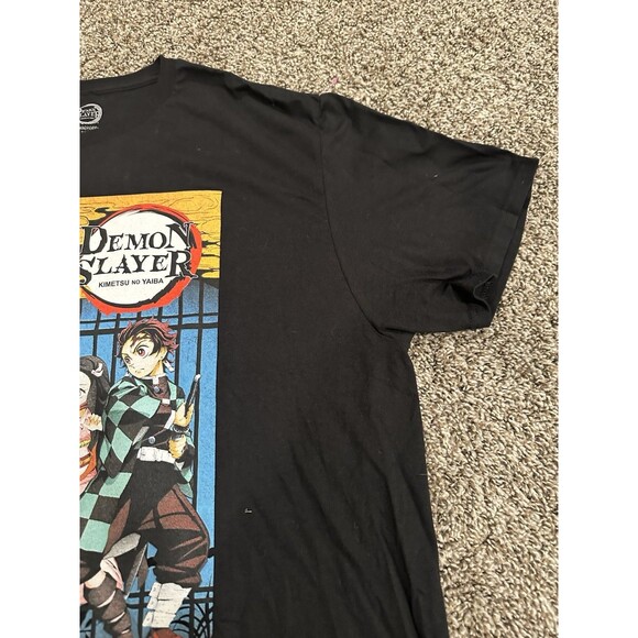 Demon Slayer Anime Characters Graphic Print Short Sleeve Tee T-Shirt Mens XL - Picture 4 of 7